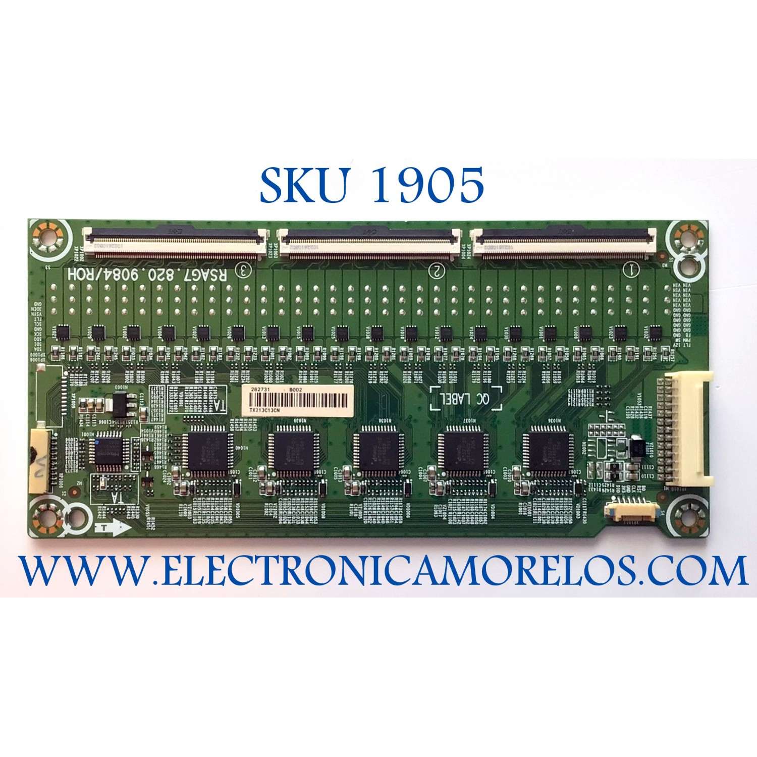 LED DRIVER PARA TV HISENSE ULED / NUMERO DE PARTE 282731 / RSAG7.820.9084/ROH / E303981 / PANEL JHD550X3U52-T1L7\S0\FJ\GM\ROH / DISPLAY T550QVN10.2 / MODELOS 55U7G / 55U7H